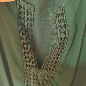 Hunter Green Pixley Dress, Size Medium